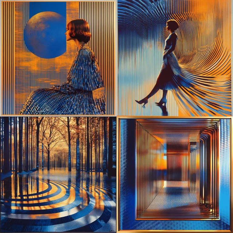 Blue and Gold Luminosity - Midjourney style sref code