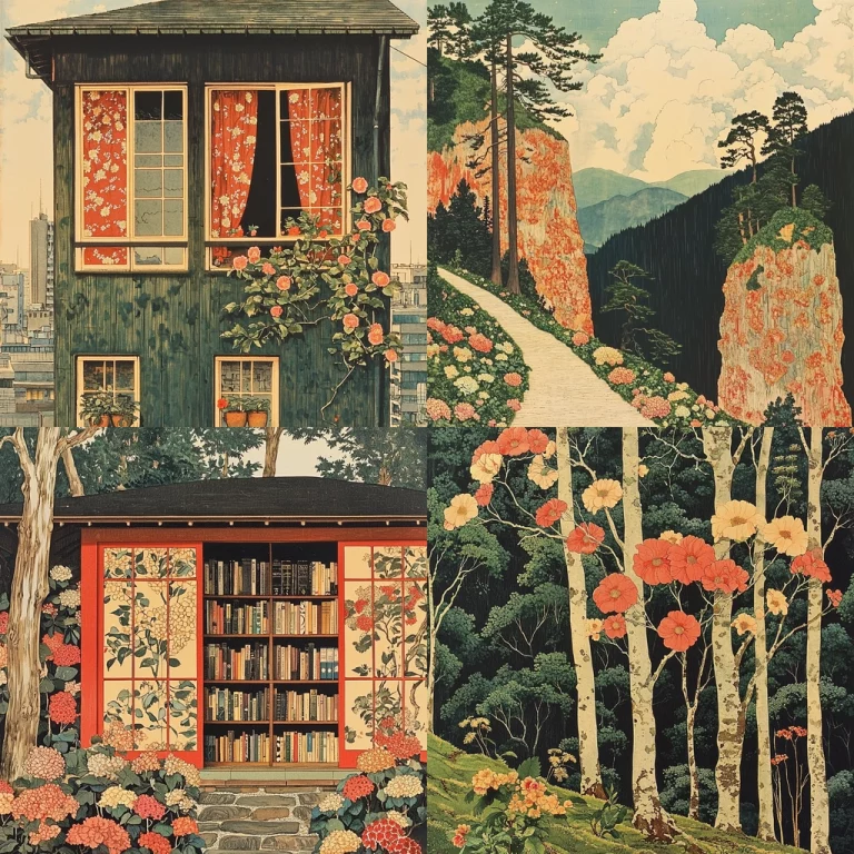 Floral Vista Amidst Nature - Midjourney style sref code