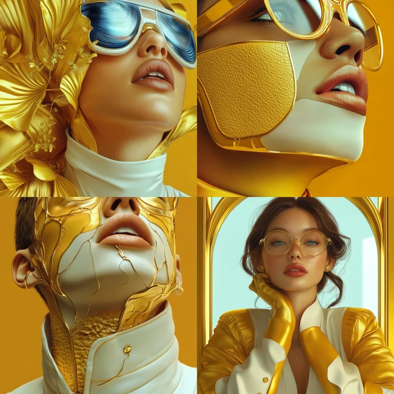 Gold Embossed Minimalism - Midjourney style sref code