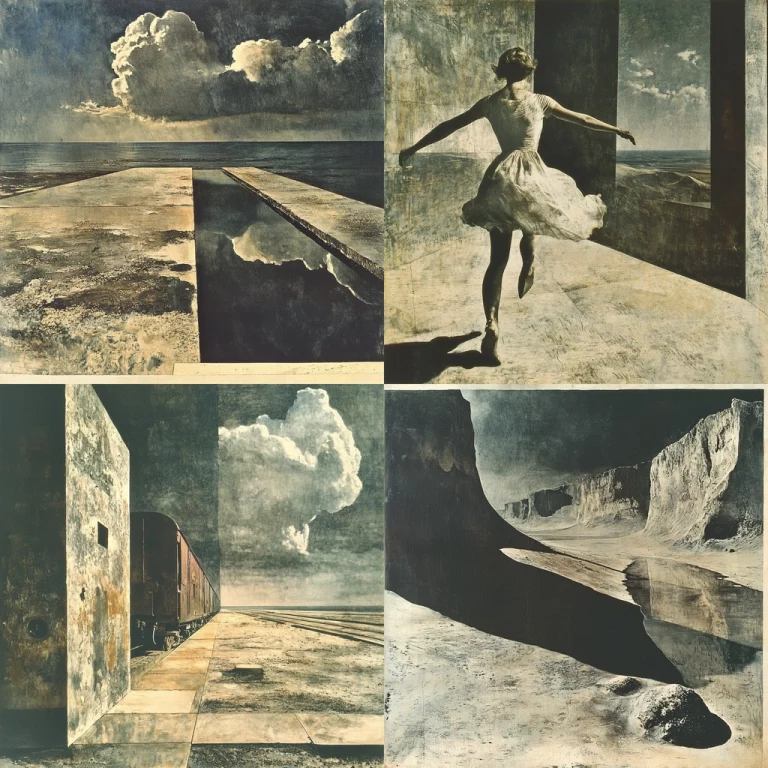 Weathered Contrast and Shadow Play - Midjourney style sref code