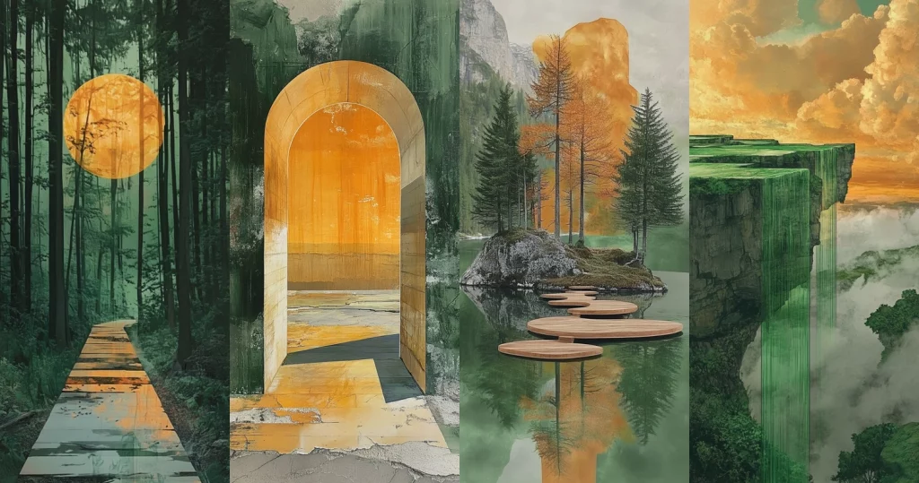 Vibrant Green Amber Illumination - Midjourney style sref code