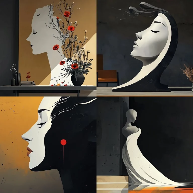 Chic Monochrome Minimalism - Midjourney style sref code