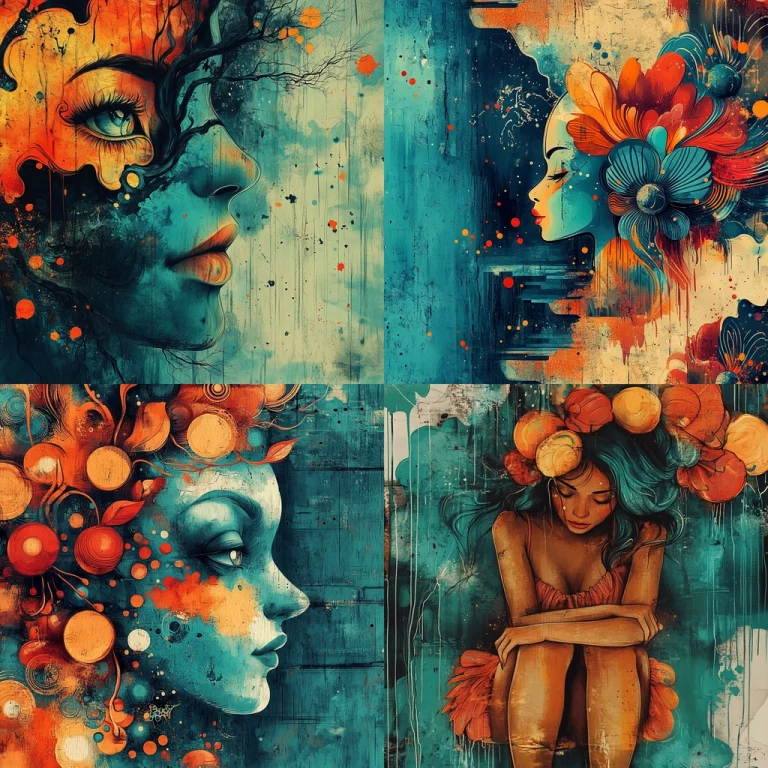 Vivid Blue-Orange Contrast - Midjourney style sref code