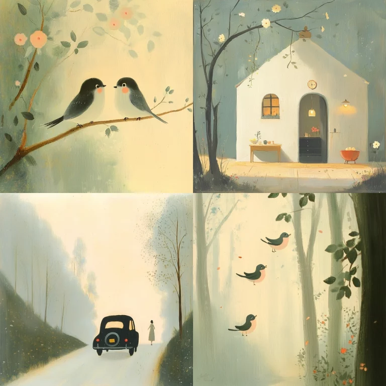 Warm Pastel Minimalism - Midjourney style sref code