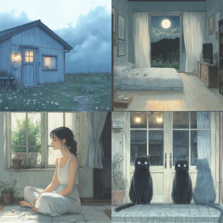 Moonlit Hues with Warm Lighting - Midjourney style sref code