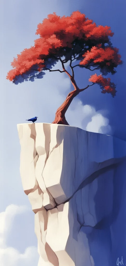 Scarlet Blue Contrast - Illustration