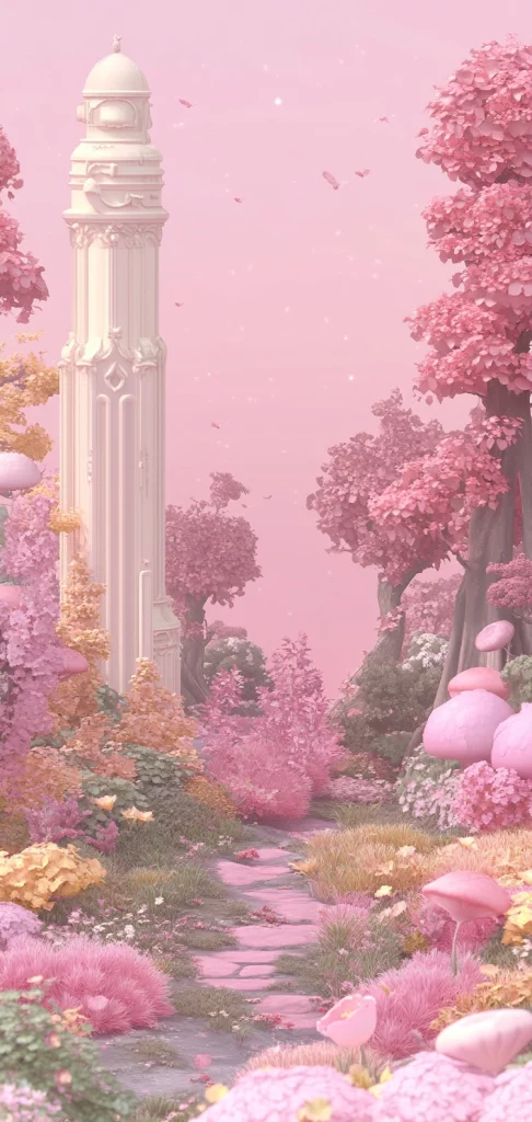 Soft Pink Dreamscape – Pastel Palette