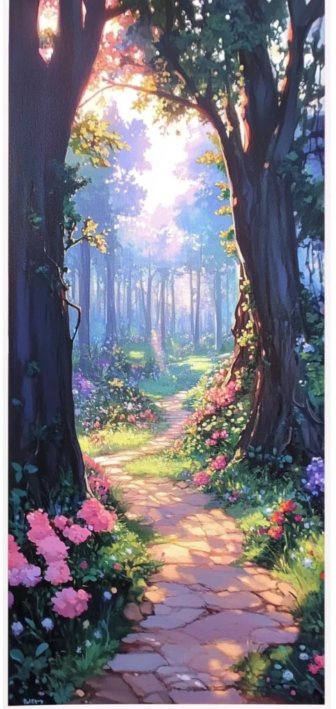 Vibrant Forest Narrative - Illustration