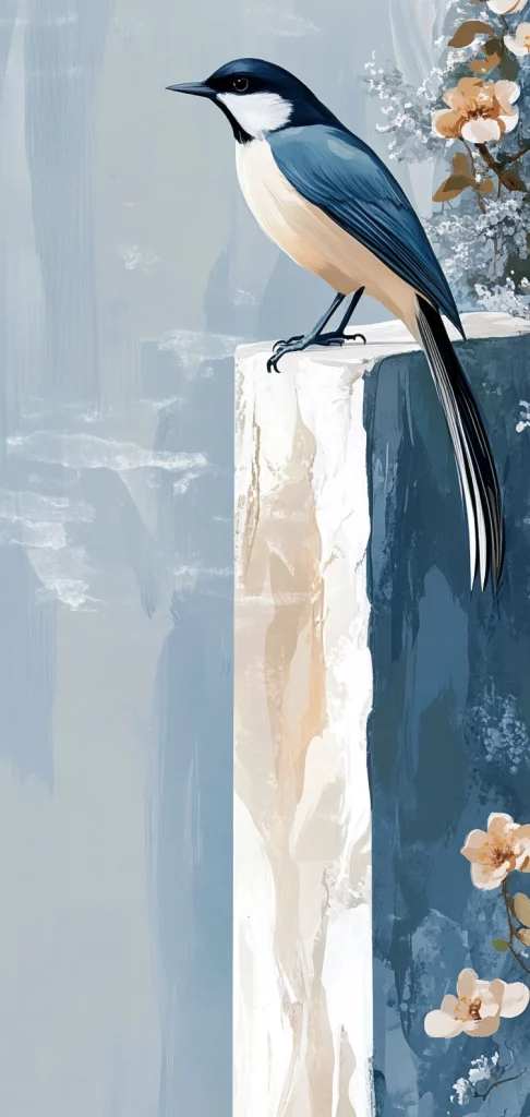 Blue Scenic with Textural Nuance - Cool Tone