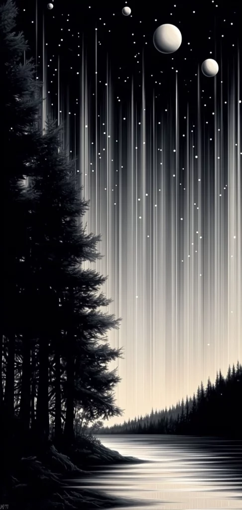 Monochrome Landscape Contrast - Minimalism