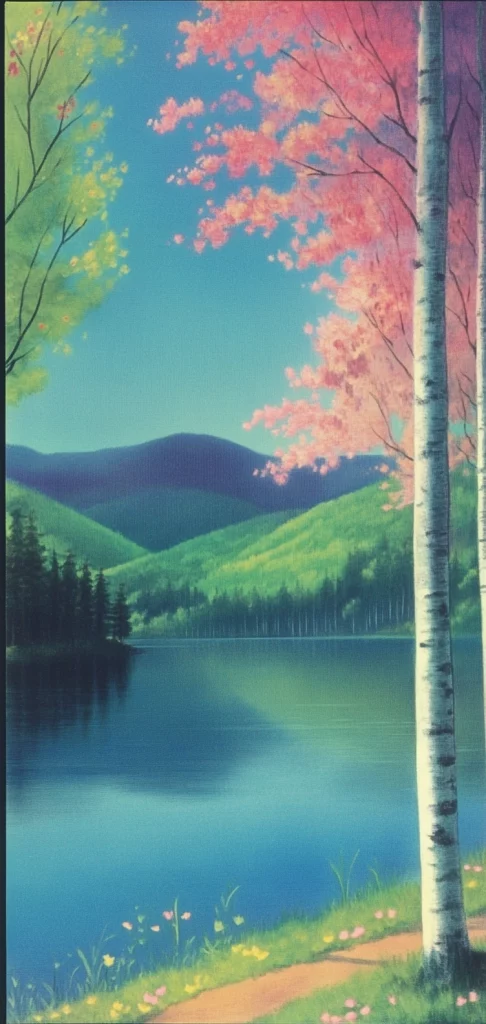 Neon Light Gradient Scenery - Natural