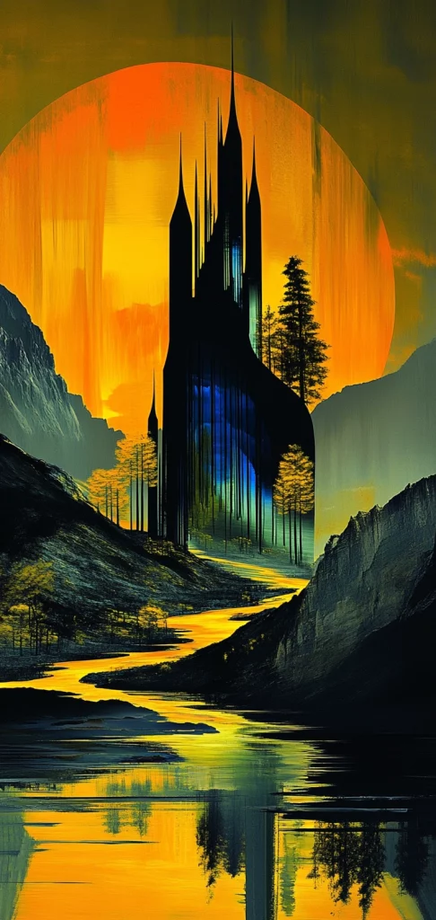 Vibrant Gradient Illumination - Modernism