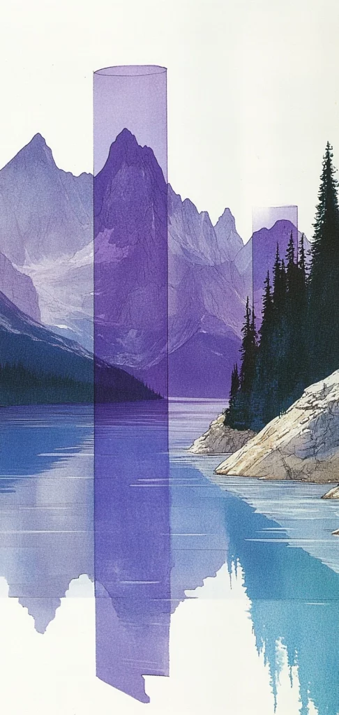 Blue Purple Gradient Effect - High Contrast