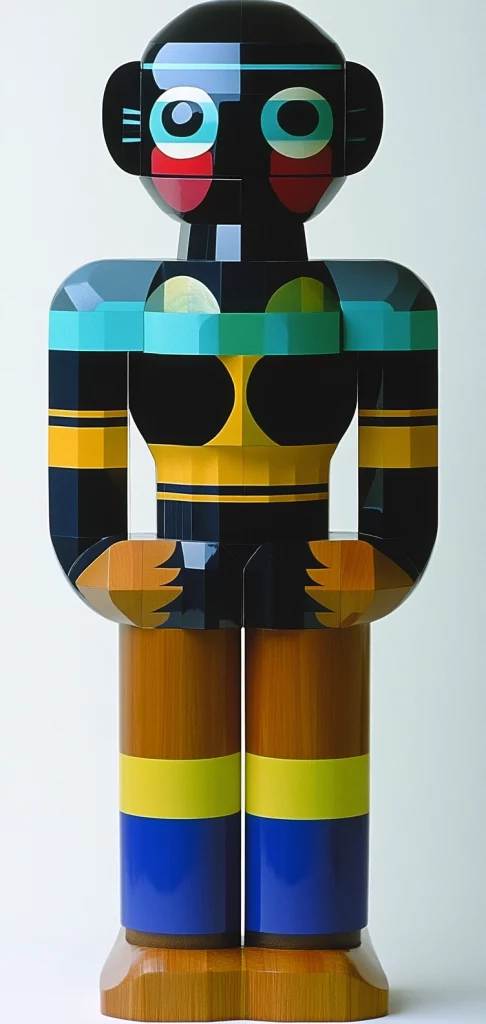 Vibrant Geometric Contrast - High Contrast