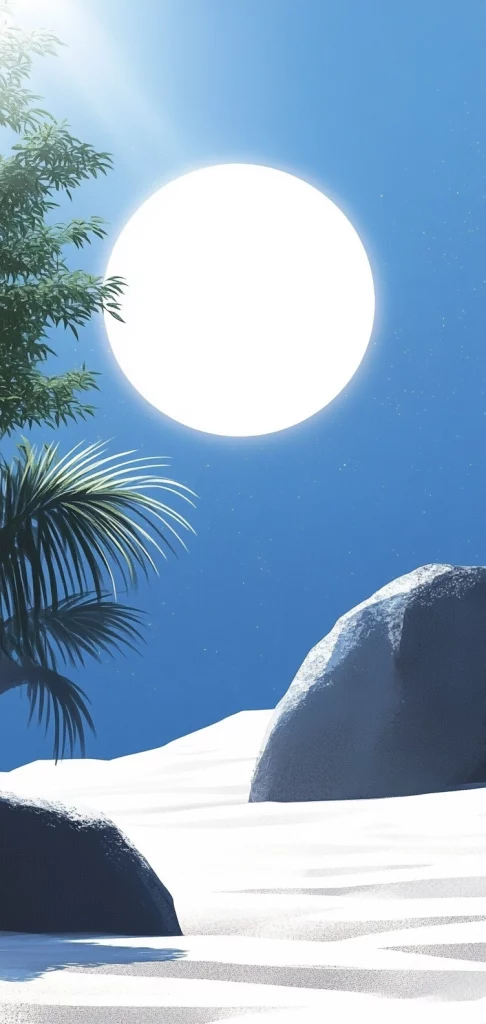 Luminous Cool-Toned Landscape - Modernism