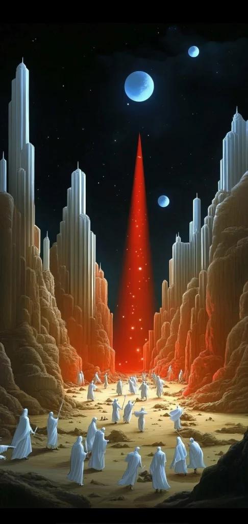 Cool Tones and Bold Lighting - Illustration