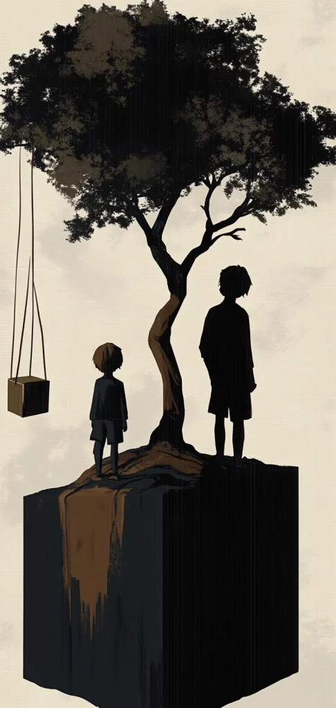 Shadowed Monochrome Contrast - Black and White