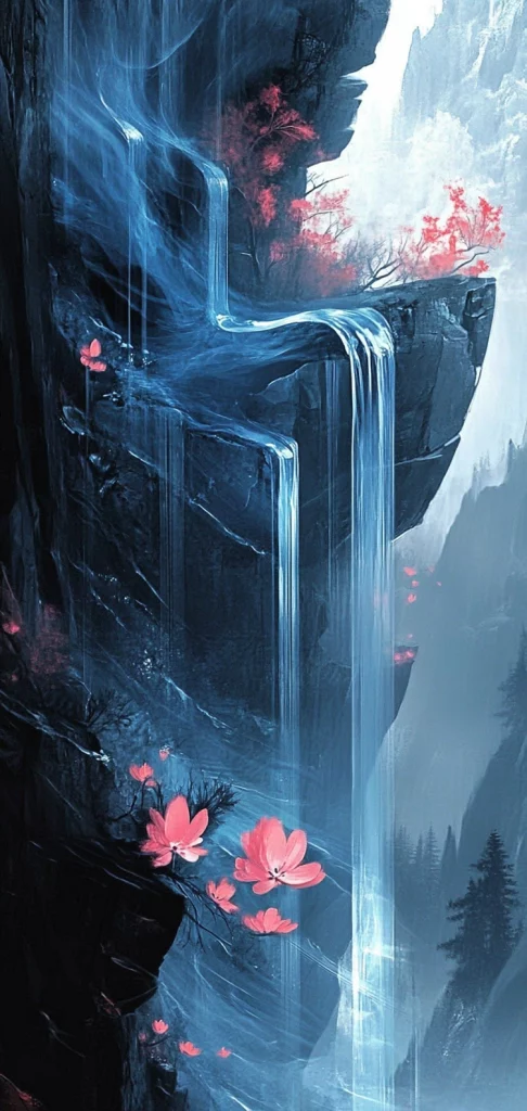 Vivid Cyan and Dark Blue - Warm Tone