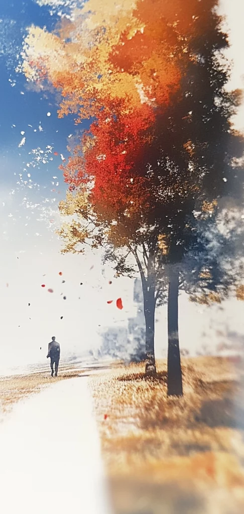 Radiant Autumn Illumination - High Contrast