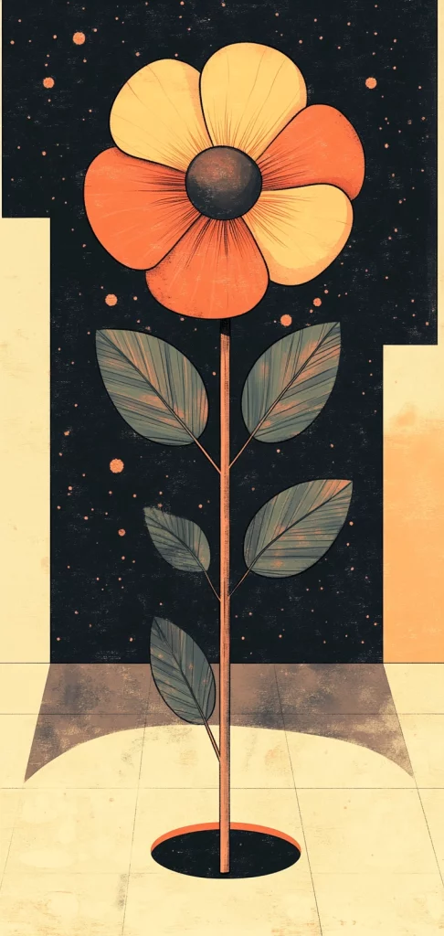 Autumnal Warmth with Stark Contrasts - Illustration