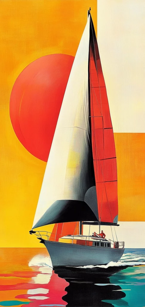 Vibrant Contrasting Color Blocks - Illustration