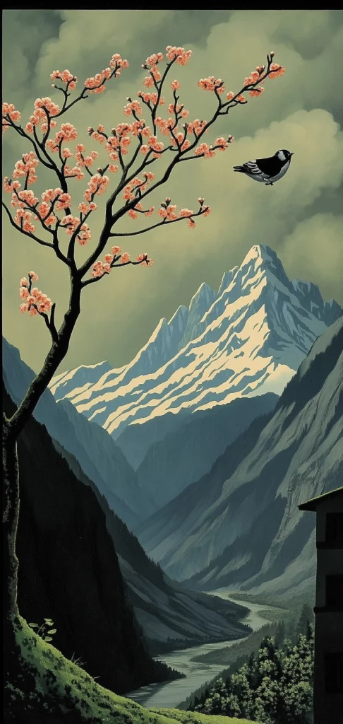 Dark Forested Landscape - Dark Tone