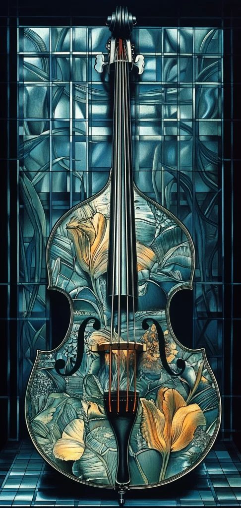 Intricate Cyan Surrealism - High Contrast