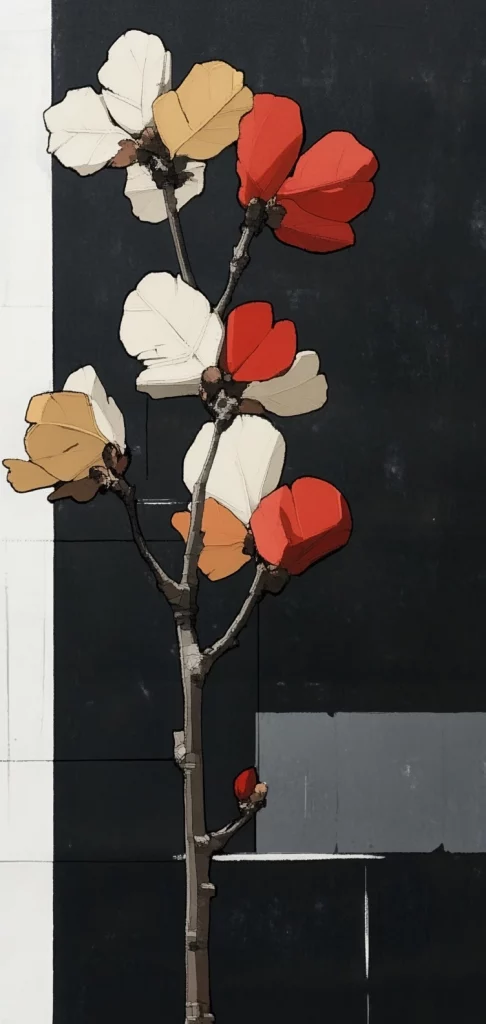 Geometric Composition with Bold Colors - Minimalism