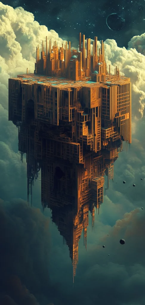 Golden Dimensional Geometry - High Contrast