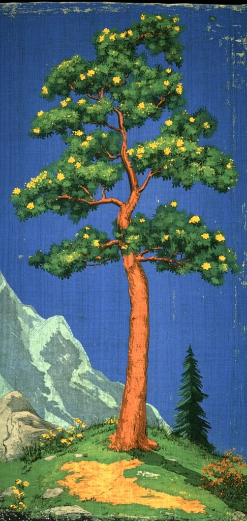 Vibrant Luminescent Landscape - Pop Art