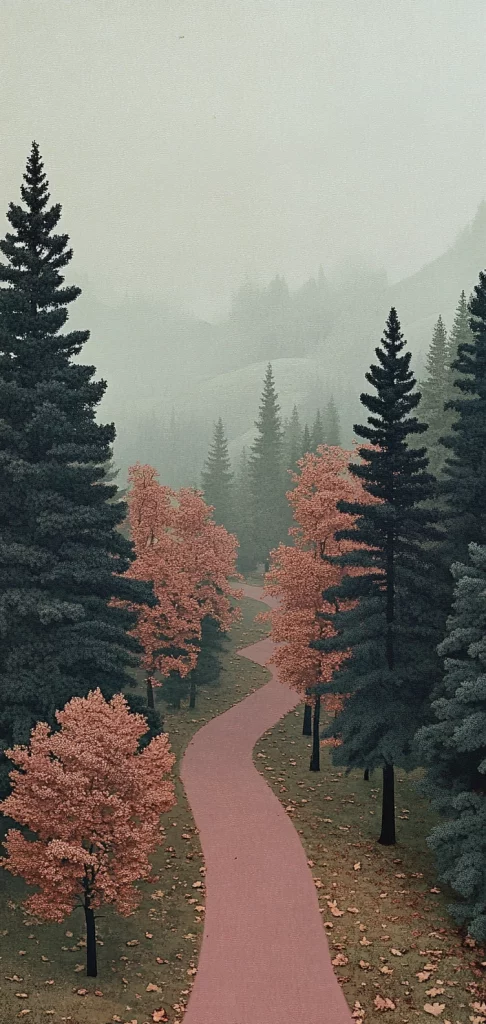 Muted Natural Vistas - Illustration