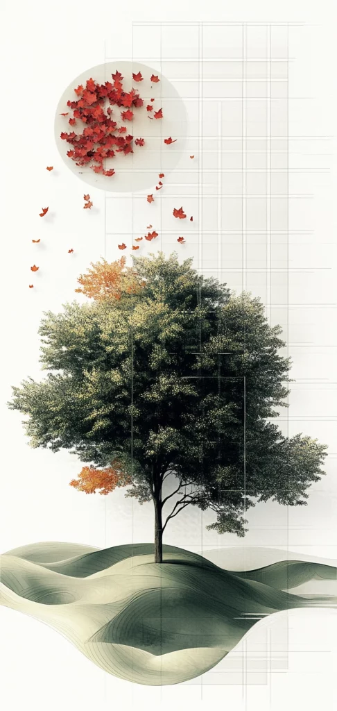 Soft Gradient Forest Imagery - Modernism