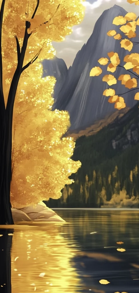 Golden Light Reflections - Modernism