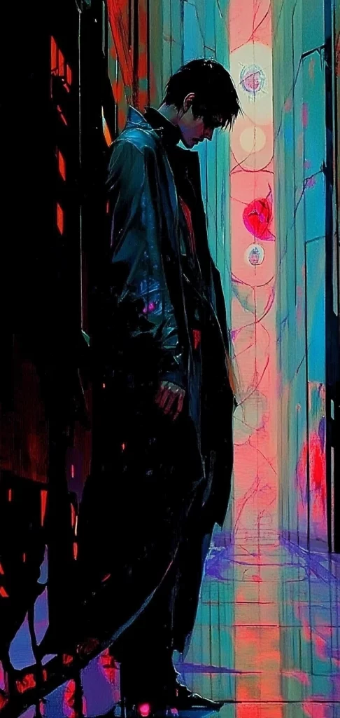 Vivid Neon Contrast - Modernism