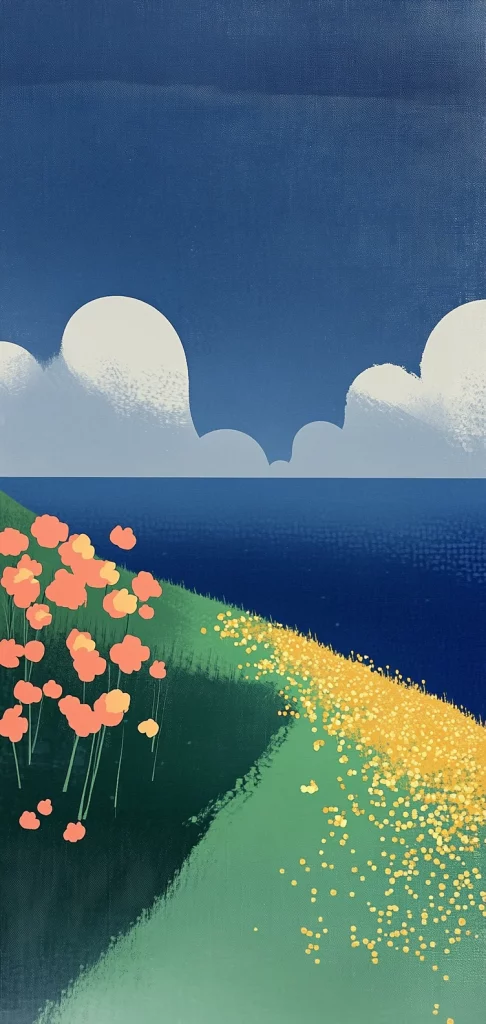 Contrasted Cool Palette Scenes - Illustration