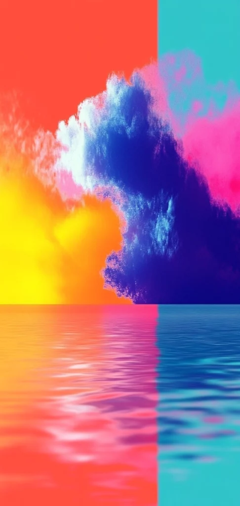 Vibrant Gradient Dreams - High Contrast