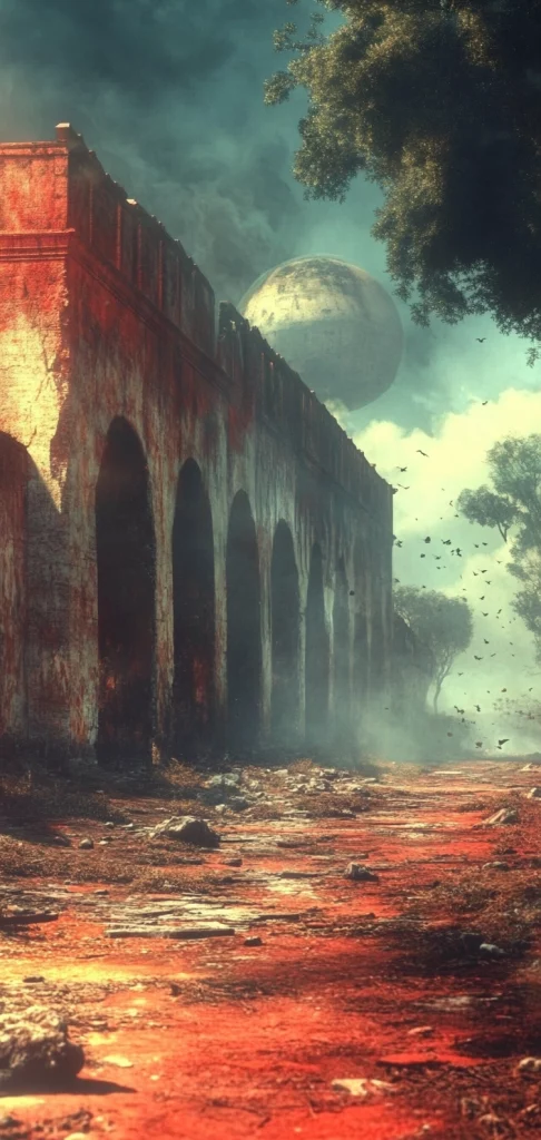 Luminous Architecture and Fiery Skies - Warm Tone