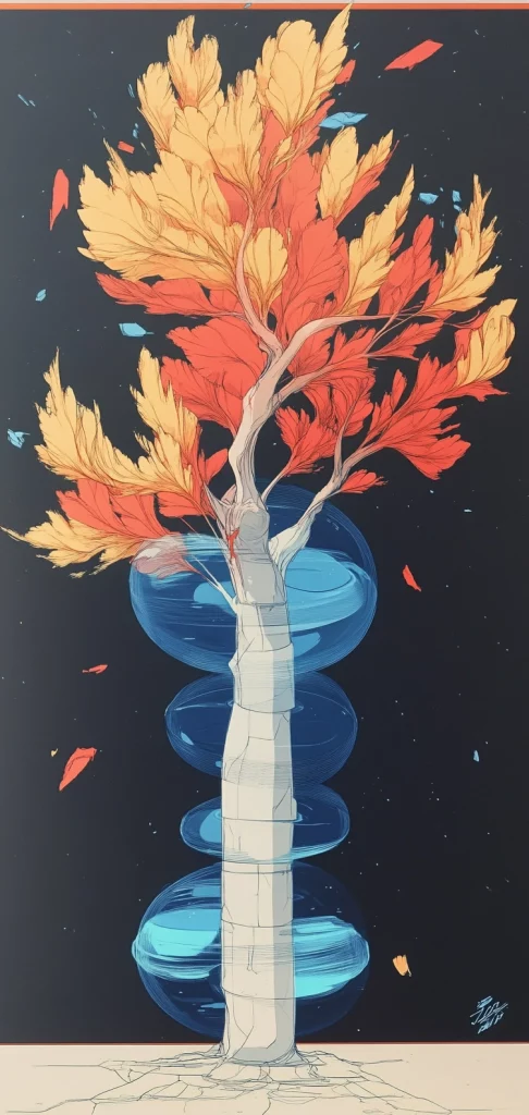 Vibrant Elemental Landscapes - Pop Art