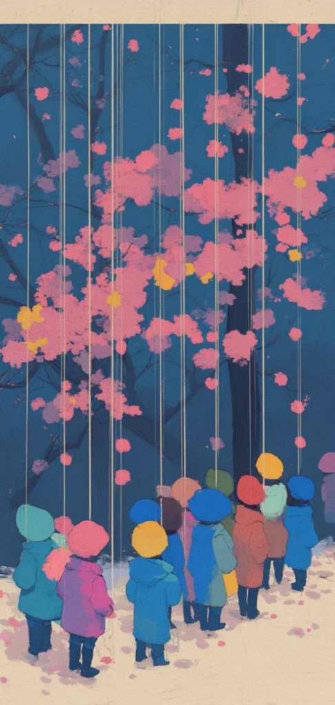 Neon Nightscape Contrast - Cool Tone