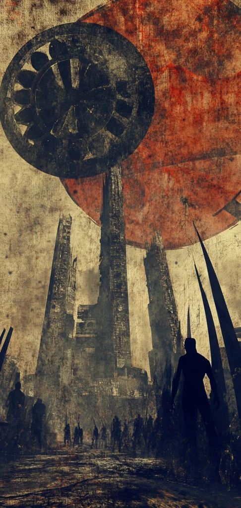 Rustic Monochrome Texture Contrast - Modernism