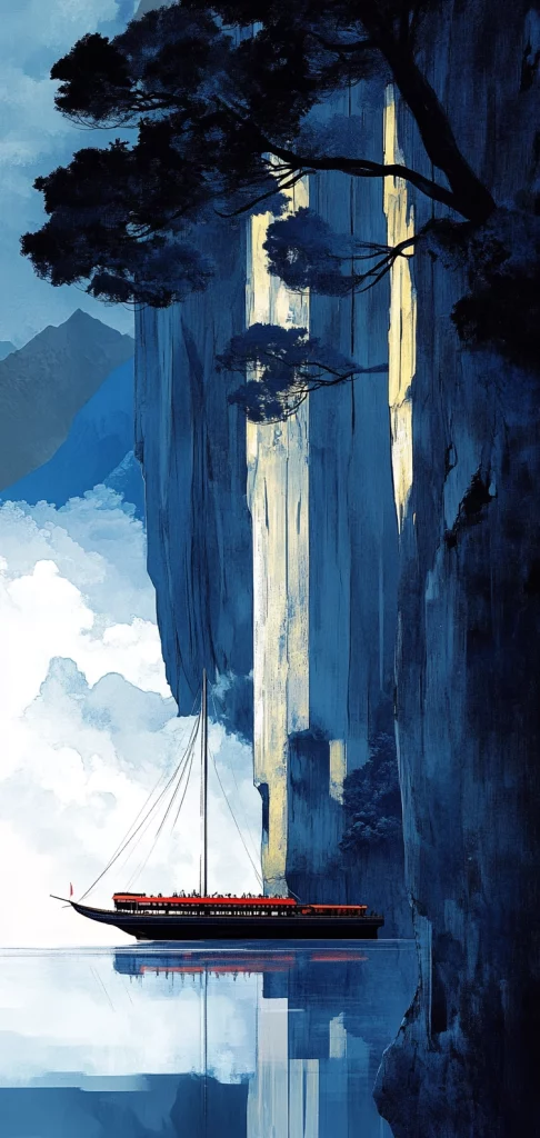 Bold Red Blue Contrasts - Natural