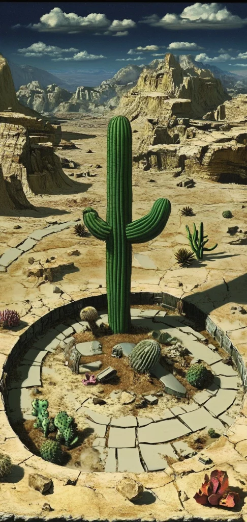 Desert Space Exploration - High Contrast