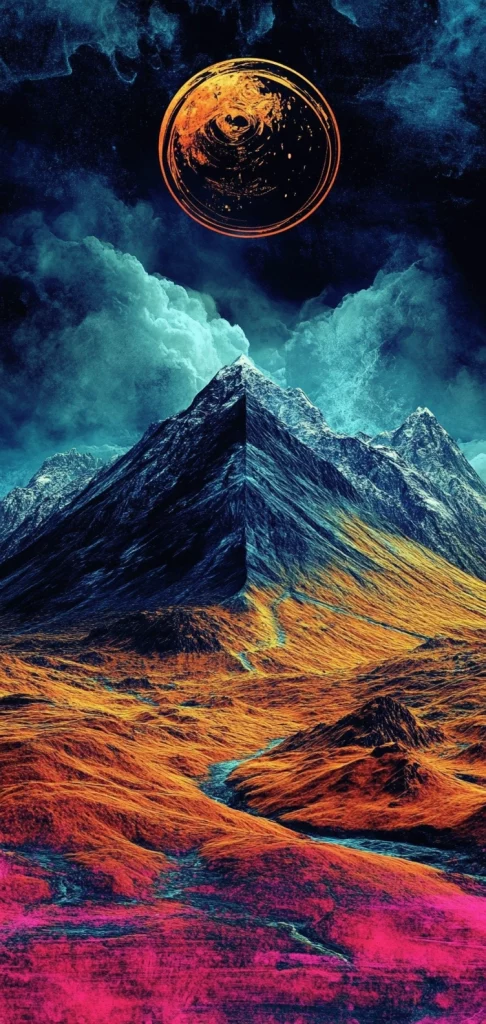 Vibrant Textured Contrast - Modernism