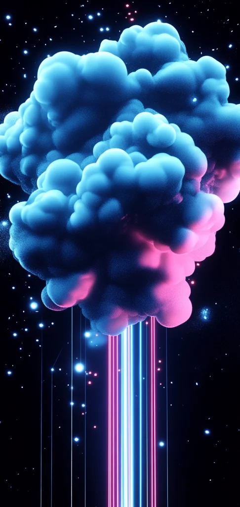 Neon Glow and Dark Contrast - Cool Tone