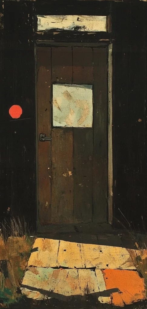 Muted Geometric Light Play - High Contrast