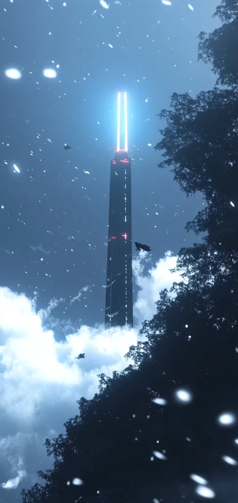 Neon Lighting with Cool Blue Hues - High Contrast