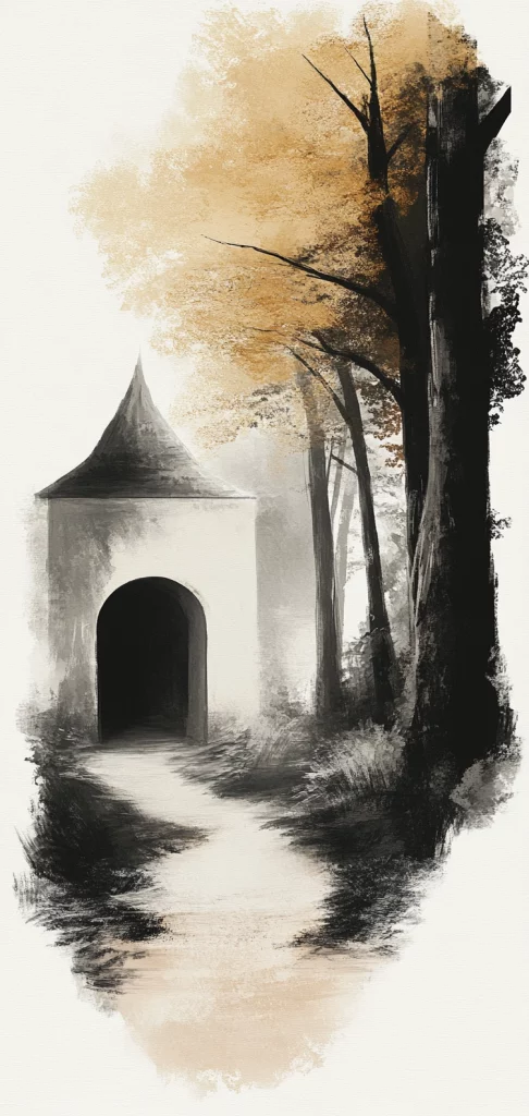 Sepia Toned Ink Impressions - Minimalism