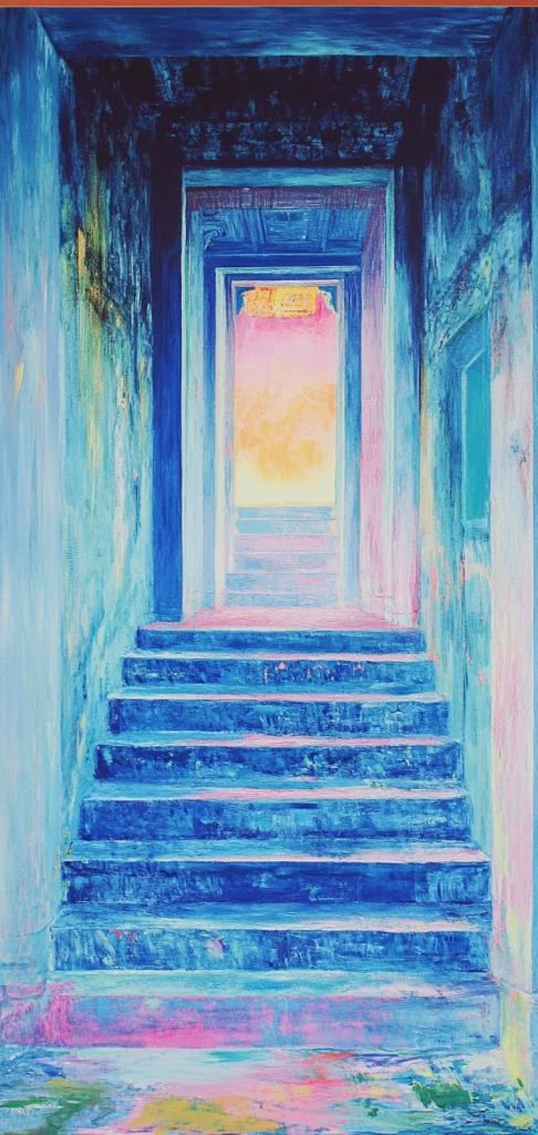 Vibrant Color Play and Reflection - Surrealism