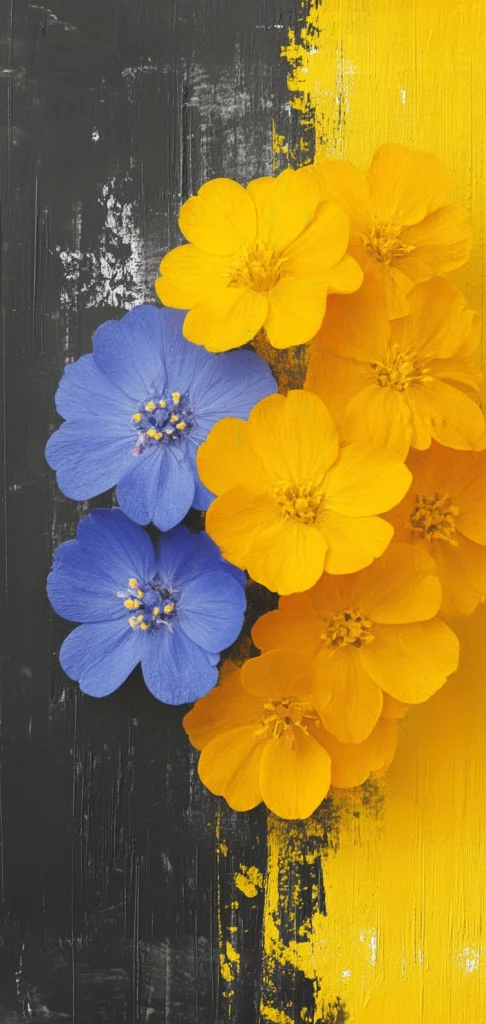 Vivid Contrast Composition - Illustration