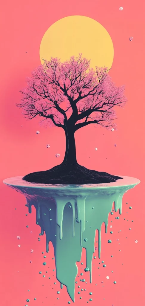 Pastel Surreal Twilight - Illustration